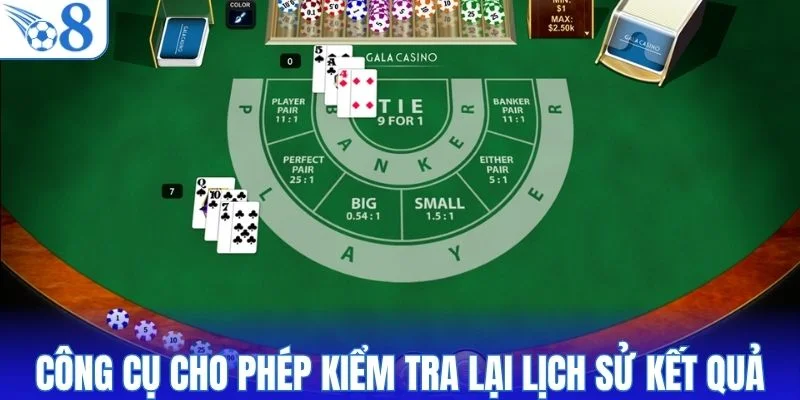 Công cụ cho phép kiểm tra lại lịch sử kết quả