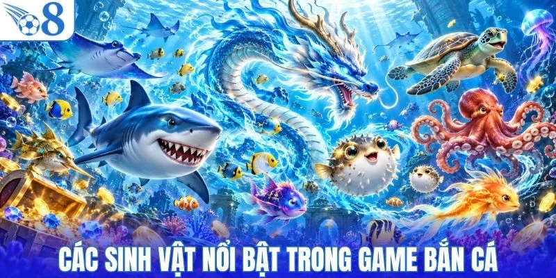 Khám phá các sinh vật nổi bật trong game bắn cá